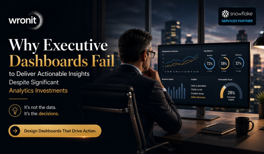 Why Executive Dashboards Fail to Deliver Actionable Insights Despite Significant Analytics Investments