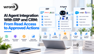 AI Agent Integration With ERP and CRM From Read Access to Approved Actions 